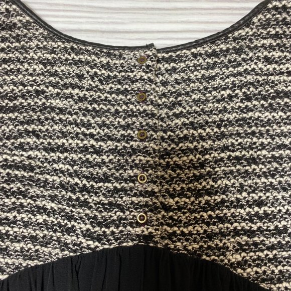 Anthropologie Maeve Contrast Panel Tweed Dress - Picture 16 of 16